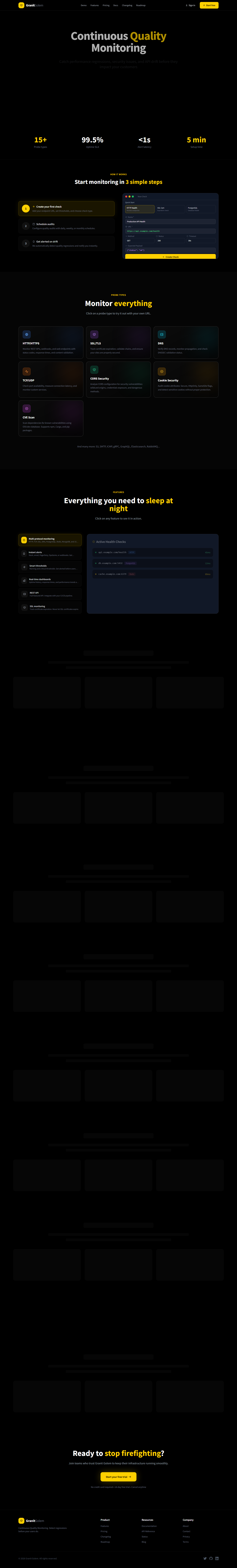 Landing page complète avec témoignages et pricing